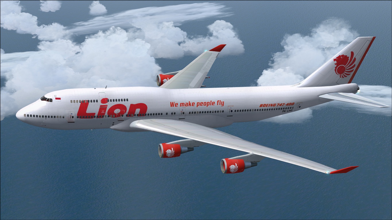 Gambar Pesawat Lion Air B 747 400